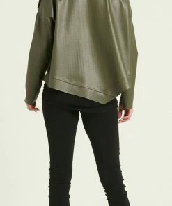 Planet Cropped Asymmetric Jacket Jackets