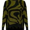 REPEAT CASHMERE Abstract Pattern Wool Cashmere Sweater