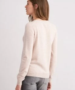 REPEAT CASHMERE Cardigans Beige 100% Organic Cashmere Cardigan