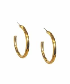 Marlyn Schiff Accessories 1 5/8" Hollow Post Hoops