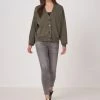REPEAT CASHMERE Cardigan With Pockets