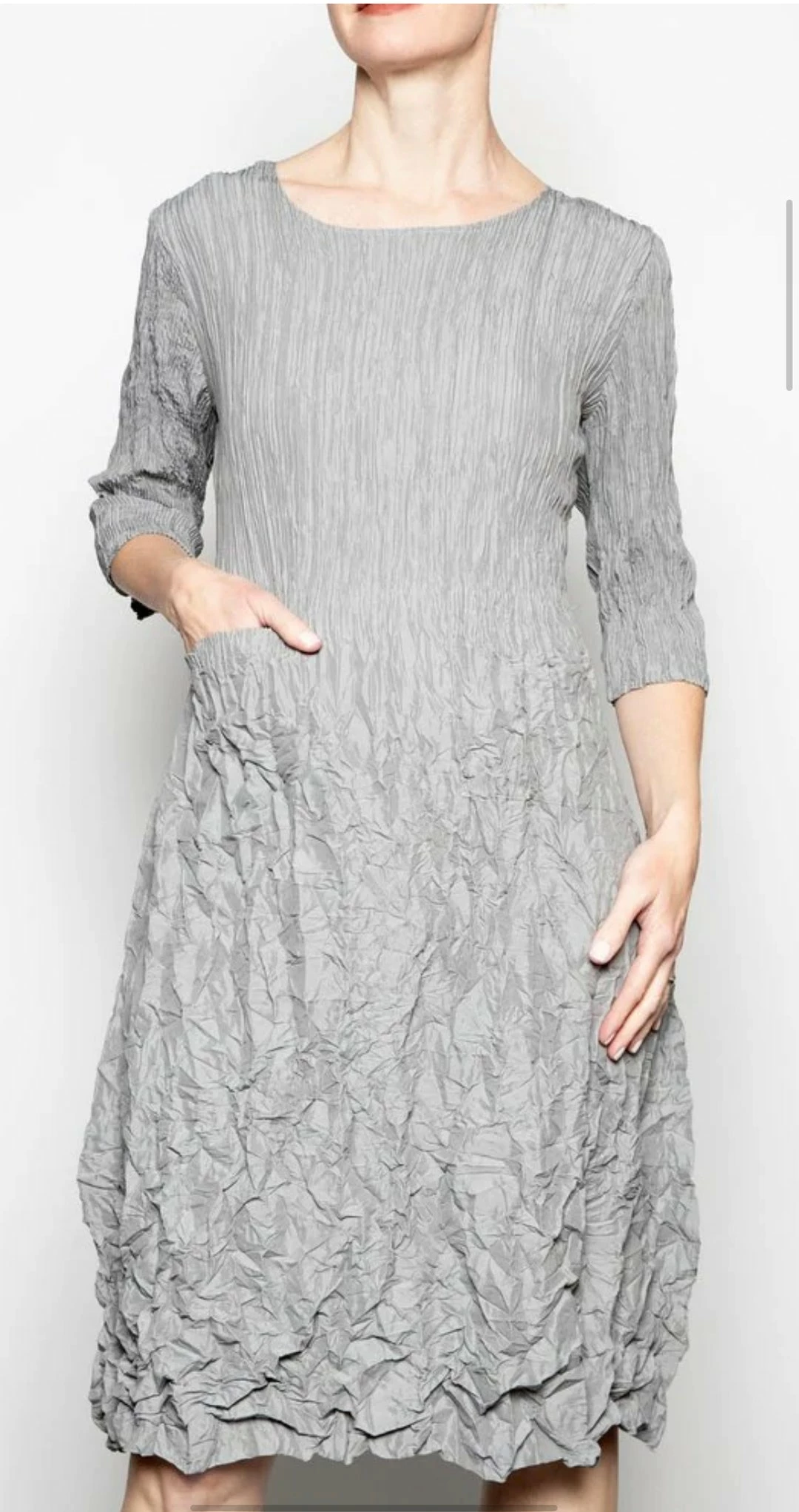 Alquema 3/4 Sleeve Smash Pocket Dress Dresses 16 Alquema 3/4 Sleeve Smash Pocket Dress Dresses