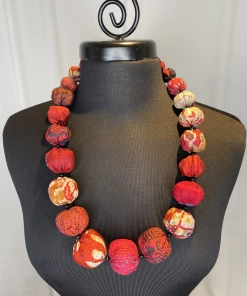 Mieko Mintz Red Nuts Medium Necklace Accessories
