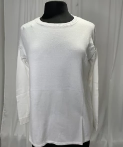 Elliot Lauren Sweaters White Cotton Sweater