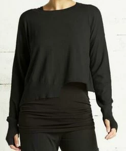 Planet Pima Cotton Mini Knit Crewneck Sweater Sweaters