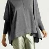 Planet Pima Cotton Metallic Swing Vneck Sweater Sweaters
