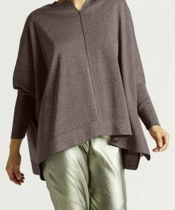 Planet Pima Cotton Metallic Swing Vneck Sweater Sweaters