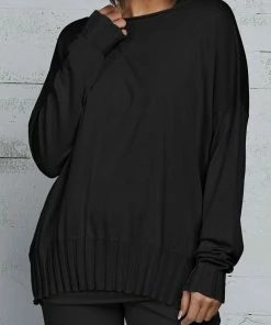 Planet Sweaters Pima Cotton Boatneck Rib Sweater