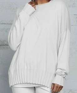 Planet Sweaters Pima Cotton Boatneck Rib Sweater