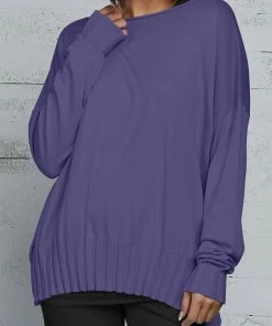 Planet Sweaters Pima Cotton Boatneck Rib Sweater