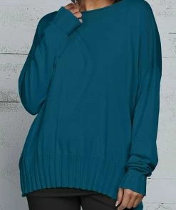 Planet Sweaters Pima Cotton Boatneck Rib Sweater