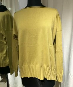 Planet Sweaters Pima Cotton Boatneck Rib Sweater