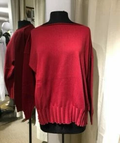 Planet Sweaters Pima Cotton Boatneck Rib Sweater