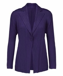 Pleats Please Purple Jacket Jackets