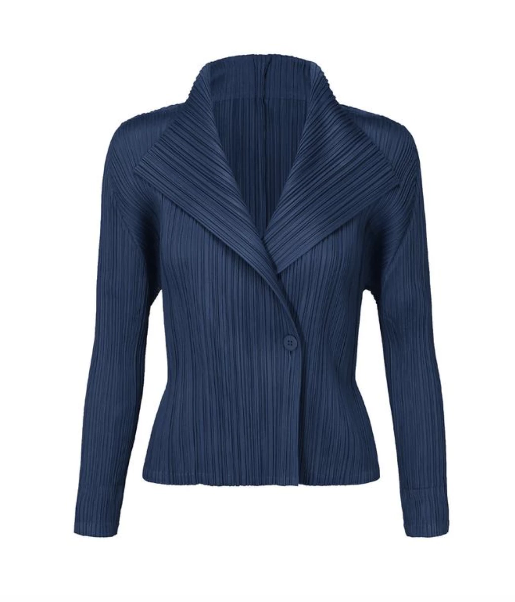 Pleats Please Jackets Blue Jacket 1 Pleats Please Jackets Blue Jacket