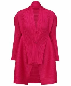 Pleats Please Com Moto Cardigan Cardigans