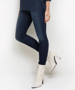 Cambio Philia Dark Navy Wash Pull On Jeans Sparkly Band