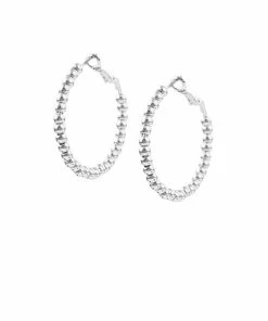 Marlyn Schiff Metal Beaded Ball Hoop Accessories