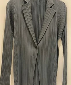 Pleats Please Charcoal Blazer