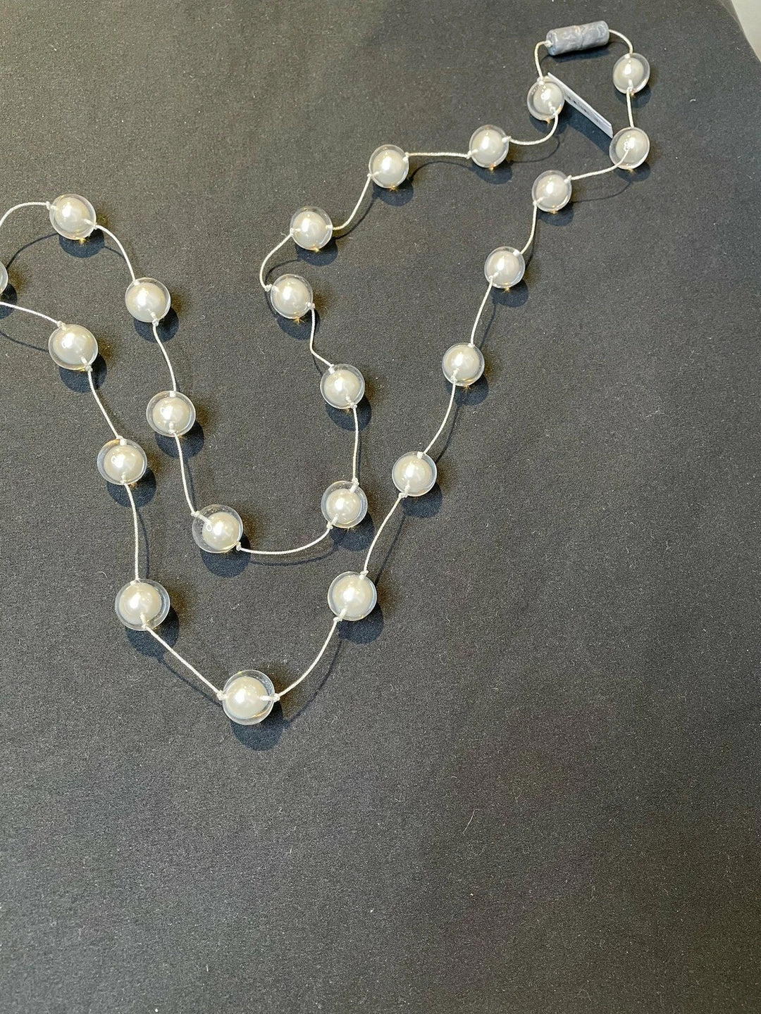 Zsiska Long Resin Pearl Necklace 1 Zsiska Long Resin Pearl Necklace