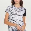 GOLDIE Horizontal Black & White Tie Dye Boy Tee Tops