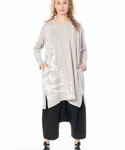 MOYURU Dresses Taupe Print Dress