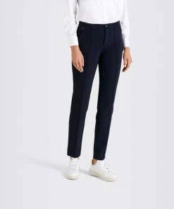Mac Jeans Anna Zip Pants Navy