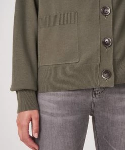 REPEAT CASHMERE Cardigan With Pockets