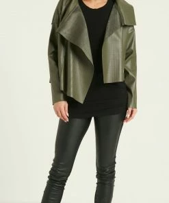 Planet Cropped Asymmetric Jacket Jackets