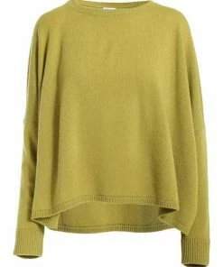 MINNIE ROSE Cropped Longsleeve Boyfriend Cashmere Sweaters