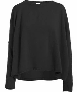 MINNIE ROSE Cropped Longsleeve Boyfriend Cashmere Sweaters