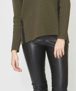 KOKUN Sweaters Side Stripe Crew