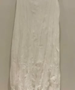 Baci White Crinkle Cotton Dress