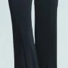 Betsy Jenney Ponte Split Front Pants