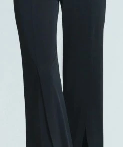 Betsy Jenney Ponte Split Front Pants