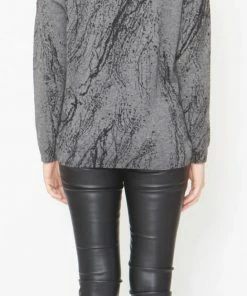 KOKUN Sweaters Splatter Print Crew