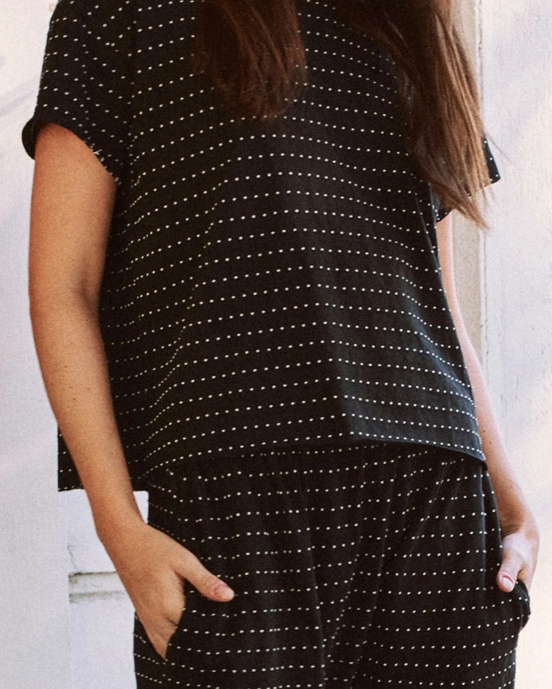 THE GREAT Swiss Dot Crop Tee Tops 5 THE GREAT Swiss Dot Crop Tee Tops