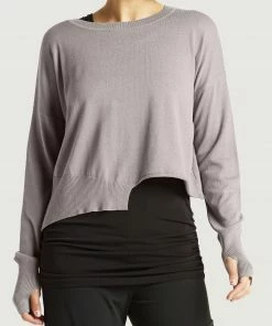 Planet Pima Cotton Mini Knit Crewneck Sweater Sweaters