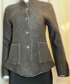 Baci Solid Wool Jacket