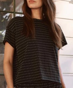 THE GREAT Swiss Dot Crop Tee Tops 11 THE GREAT Swiss Dot Crop Tee Tops