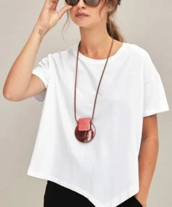 Naya Asymetrical Hem Tee Tops