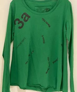 STUDIO RUNDHOLZ Tops Long Sleeve Print Tee Shirt