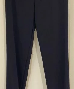 Elliot Lauren Navy Straight Pant With Back Seams Pants