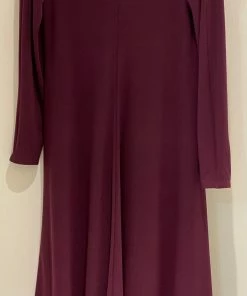 BETTINA RIEDEL Long Sleeve Burgundy Betsy Dress