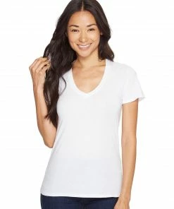 Mododoc Los Angeles Tops Fitted V Tee