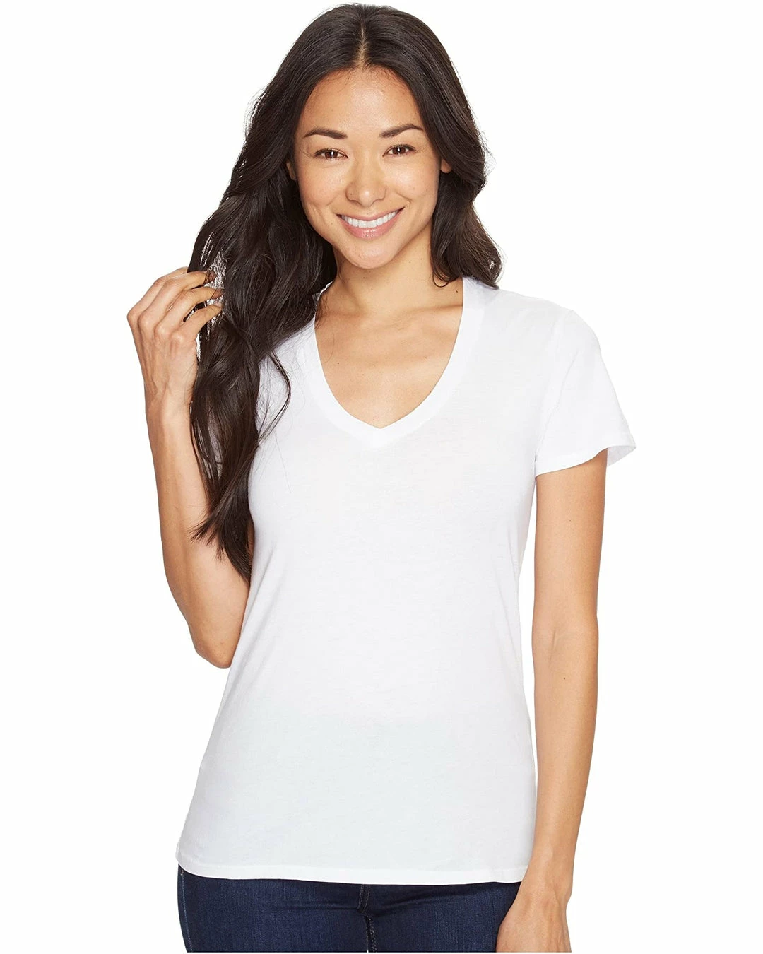 Mododoc Los Angeles Tops Fitted V Tee 1 Mododoc Los Angeles Tops Fitted V Tee