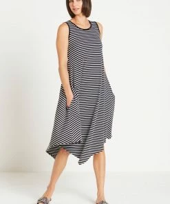 Planet Dresses Stripe Hanky Dress