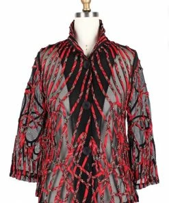 DAMEE Plaid Soutache Jacket