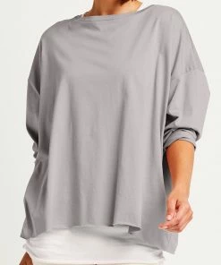 PLANET Tops Boxy Basic Tee One Size