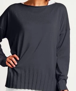 Planet Sweaters Pima Cotton Boatneck Rib Sweater